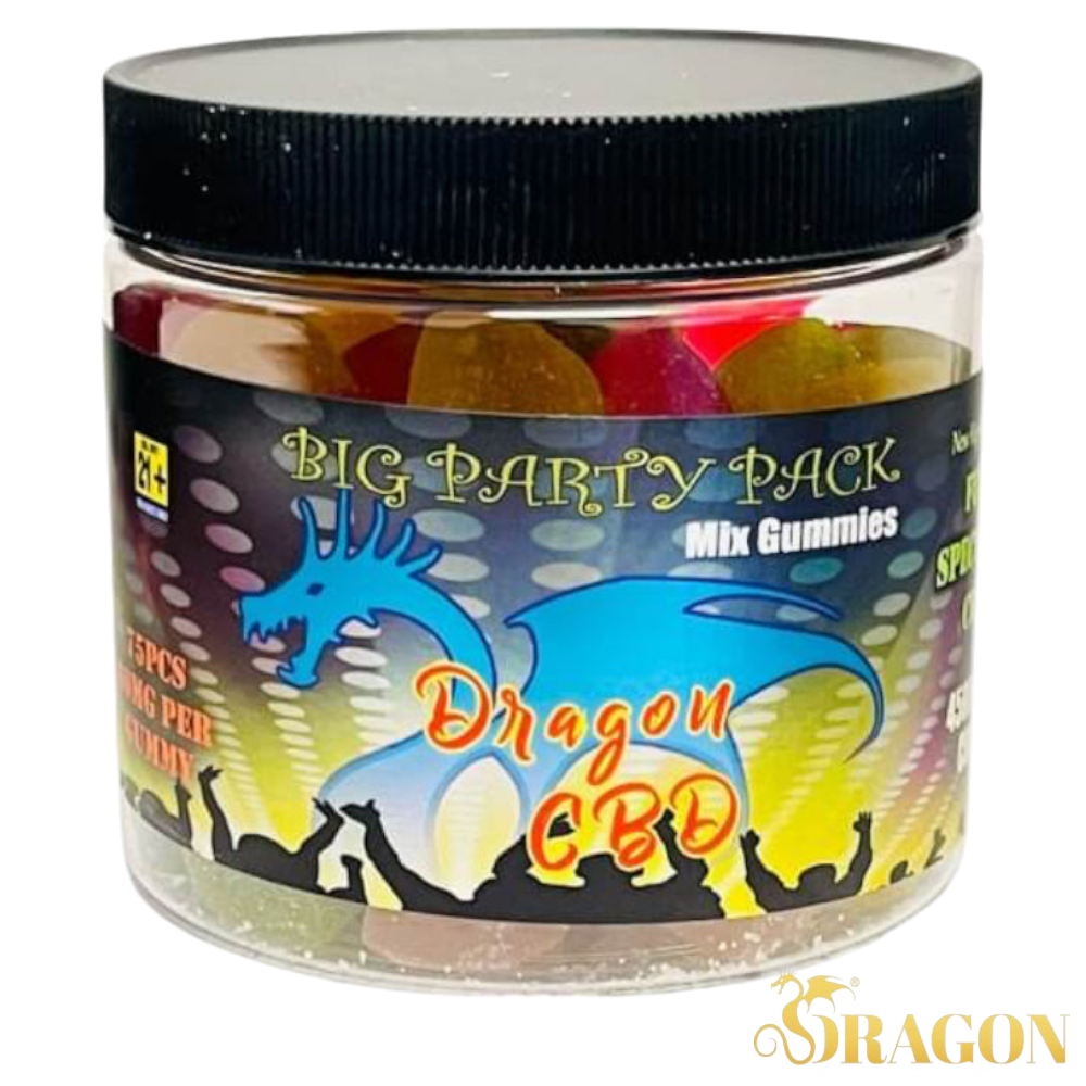 Dragon Monster 75 Count Jar 4500mg CBD Big Party Pack Gummies