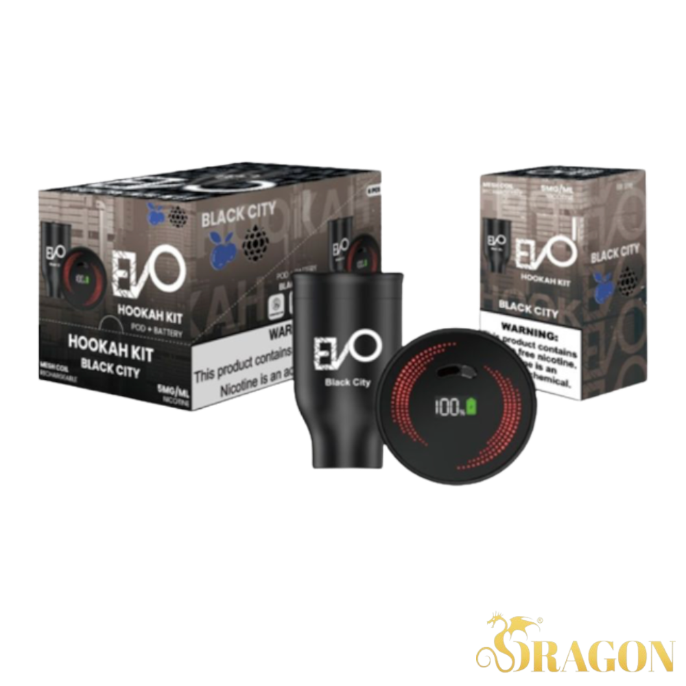 Evo Hookah Pod+Battery 5mg Nicotine Kit