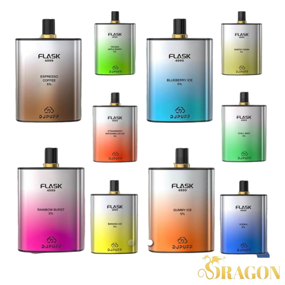 DjPuff Flask 4999 Desechable | 5000 bocanadas | Paquete de 1 ($20 TARIFAS DE ENVÍO)