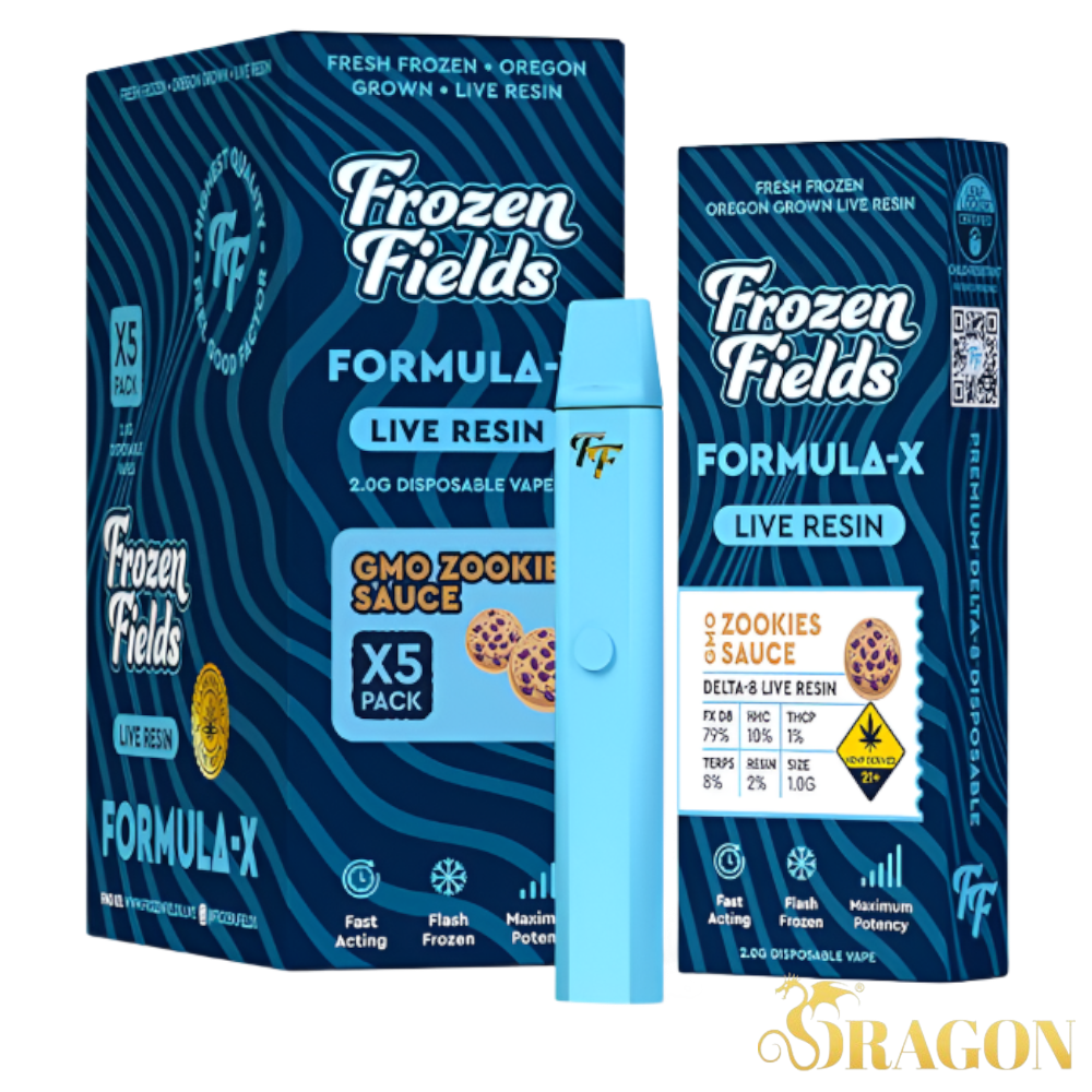 Frozen Fields Formula-X THCA+THCP+HHC+FX-D8 3.5G Live Resin Disposable