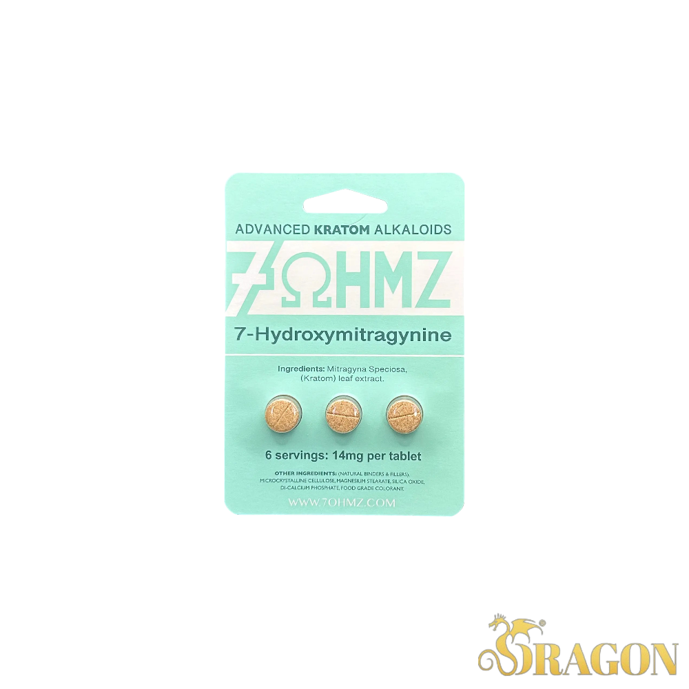 7OHMZ 7-Hydroxy Kratom Tablets 14mg (3 Count Blister Pack)