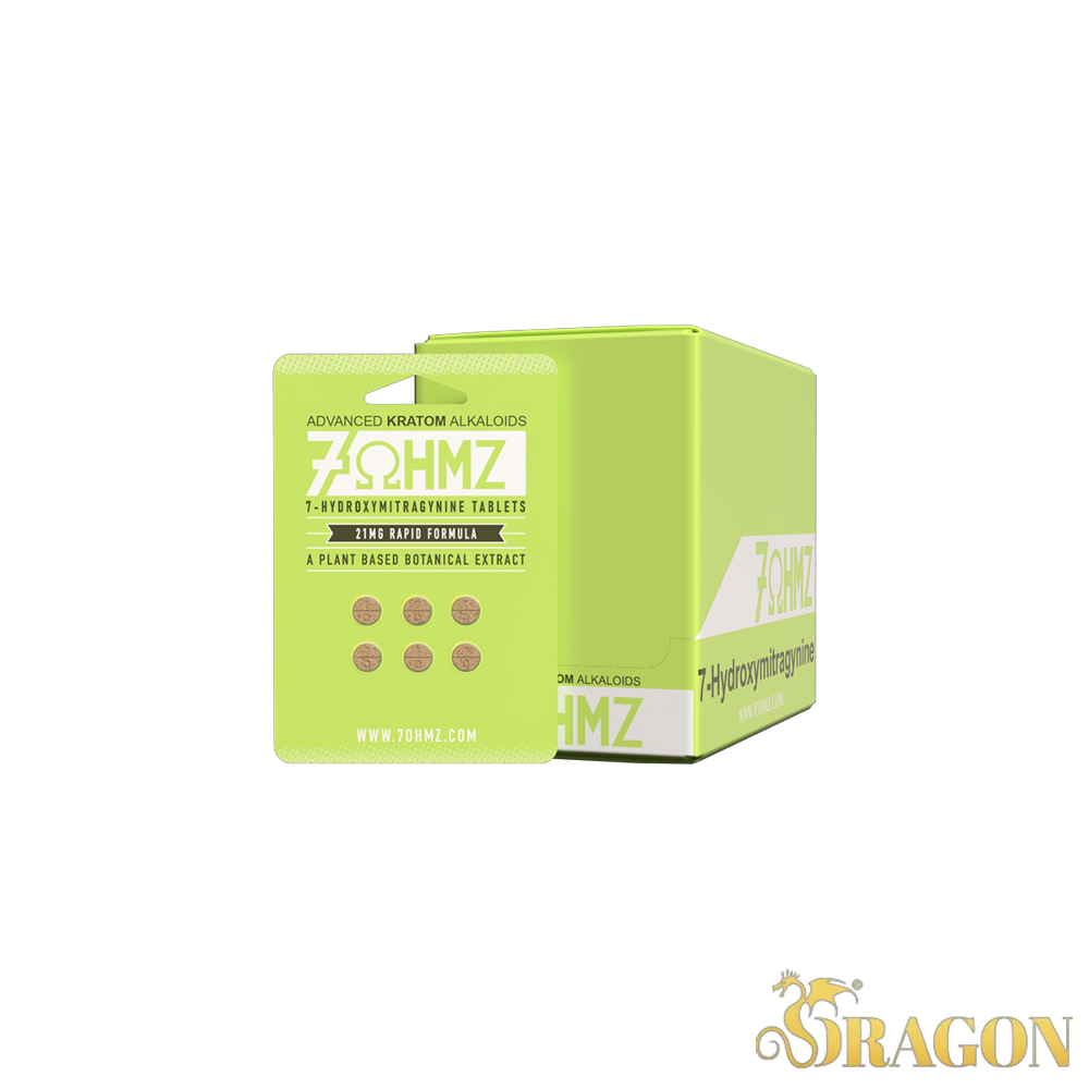 7OHMZ 7-Hydroxy Kratom Tablets 21mg (6 Count Blister Pack)