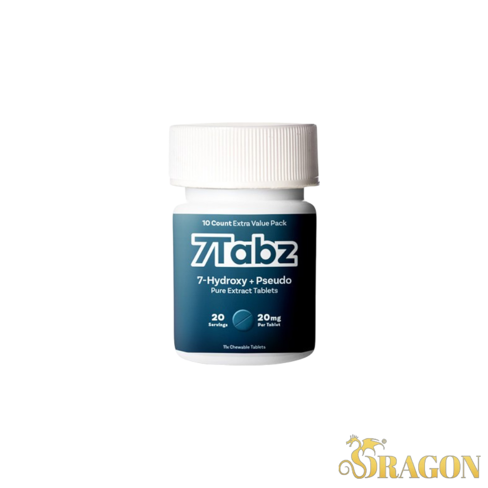 7Tabz 7-Hydroxy+Pseudo Kratom Tablets 20mg (10 Count Jar)