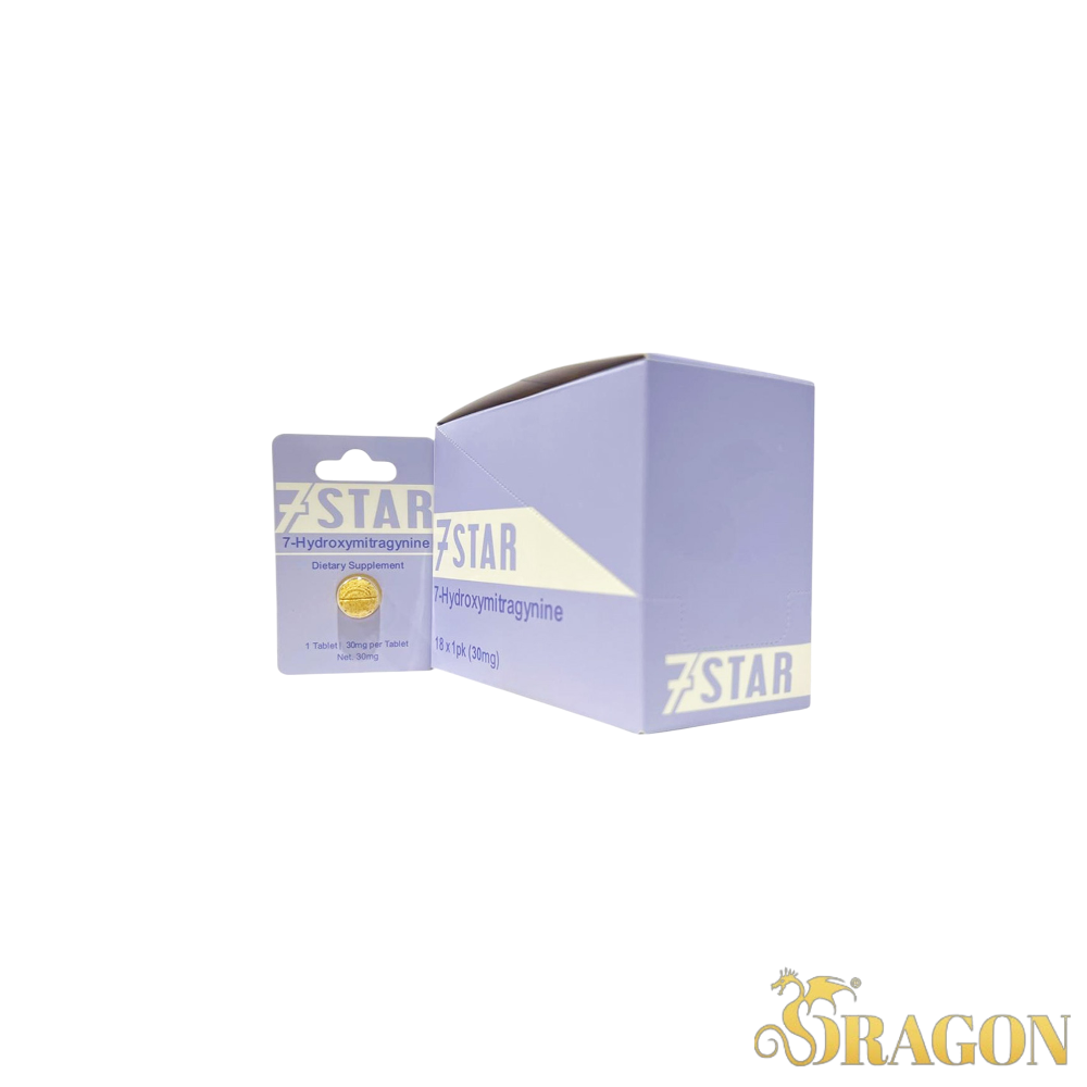 7 Star 7-Hydroxy Kratom Tablets 30mg (18 Count Box)