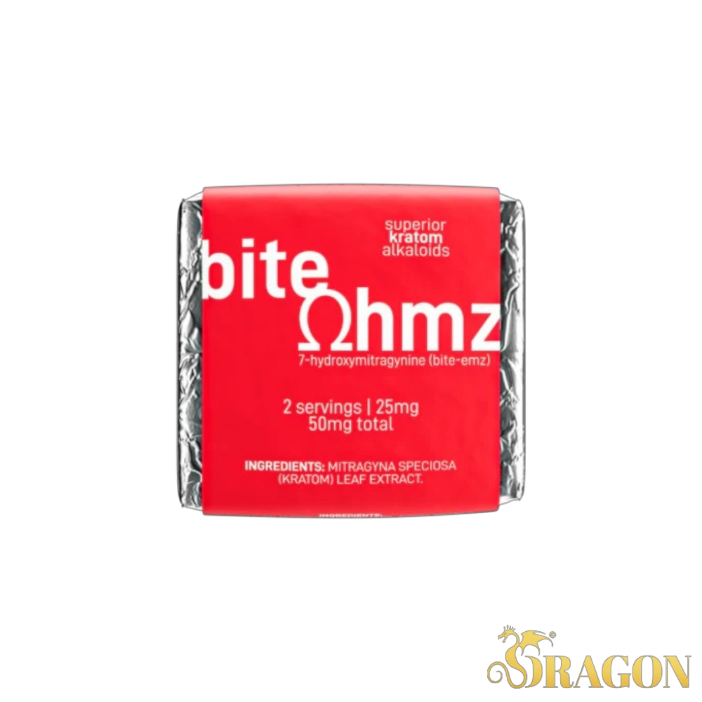 Bite Ohmz 7-Hydroxy Kratom Chocolates 50mg (30 Count Box)