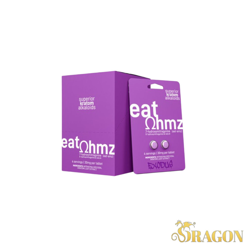 Eat Ohmz Purple Kratom Tablets 30mg (2 Count Blister Pack)