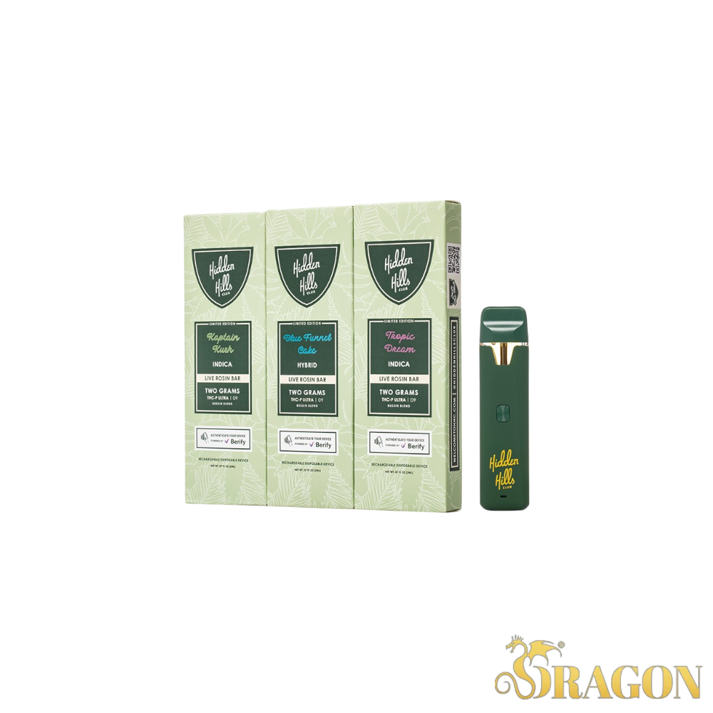 Hidden Hills Limited Edition Bussin Blend Liv Rosin Bar Disposable 2G