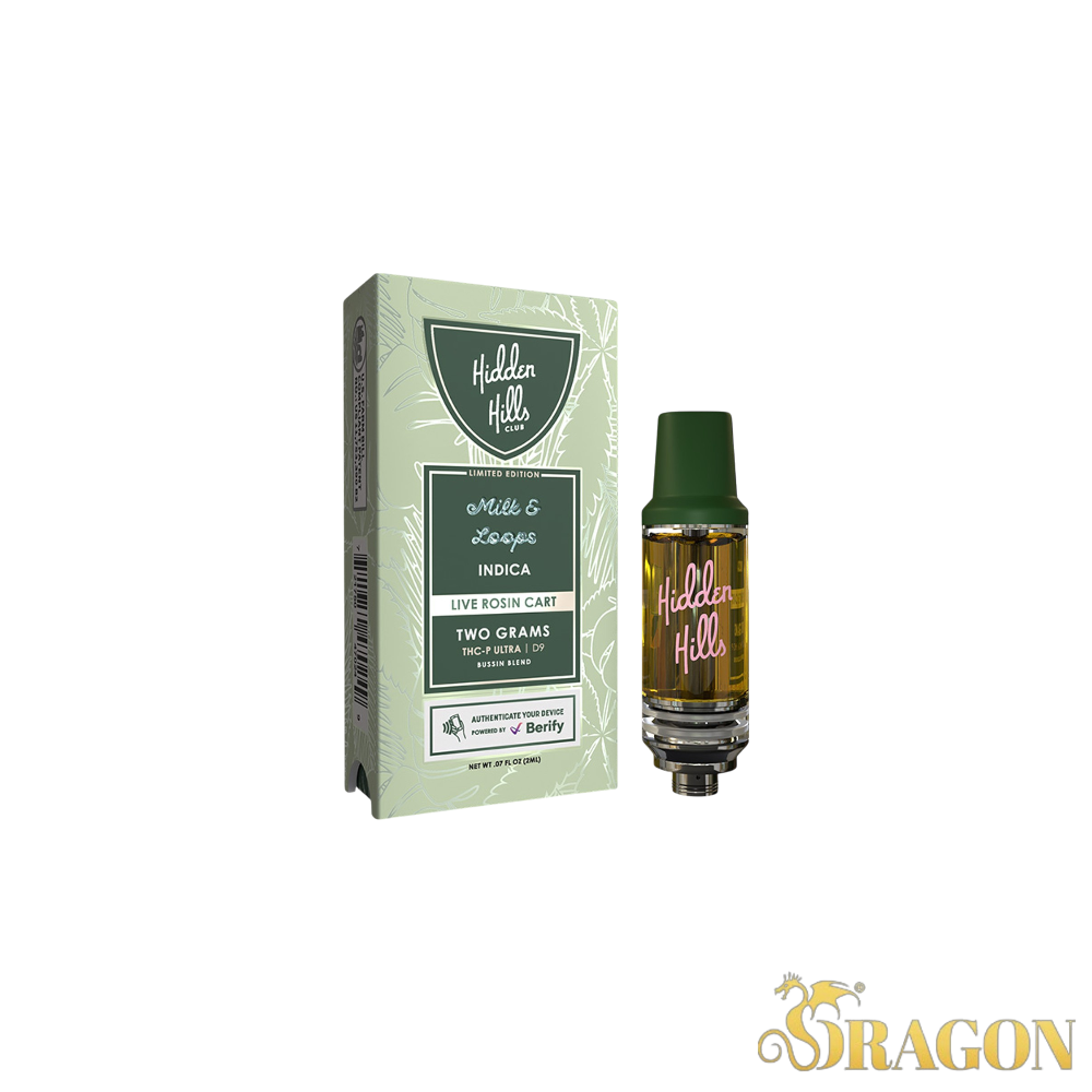 Hidden Hills Limited Edition Bussin Blend Live Rosin Cartridges 2G