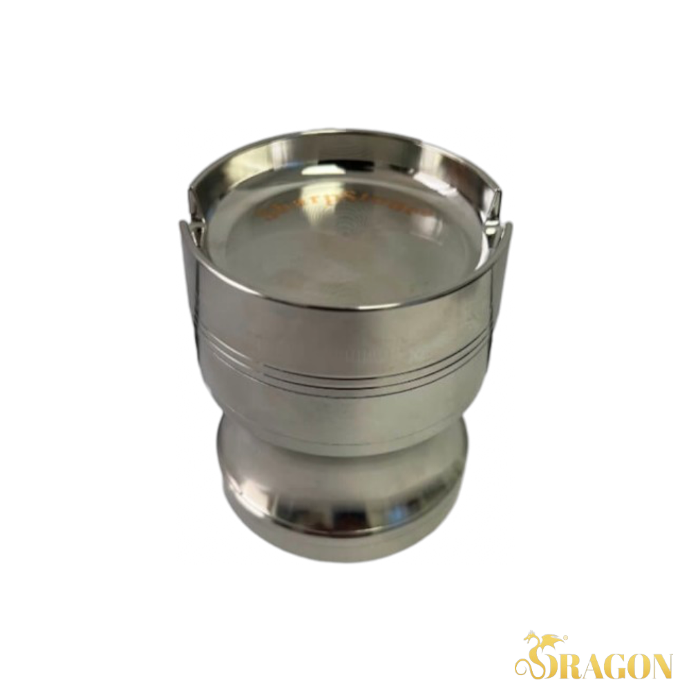 SharpStone 63mm SS 4 Part Metal Grinder Vase Design w/Ashtray