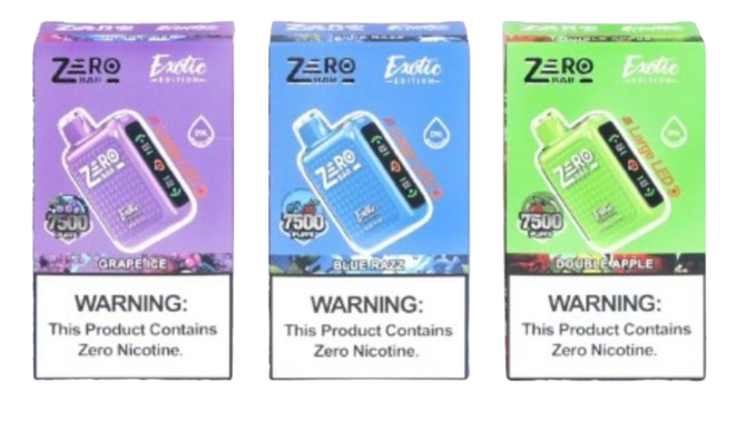 Zero Bar Exotic Edition 0% Nicotine 7500 Vape - WeAreDragon