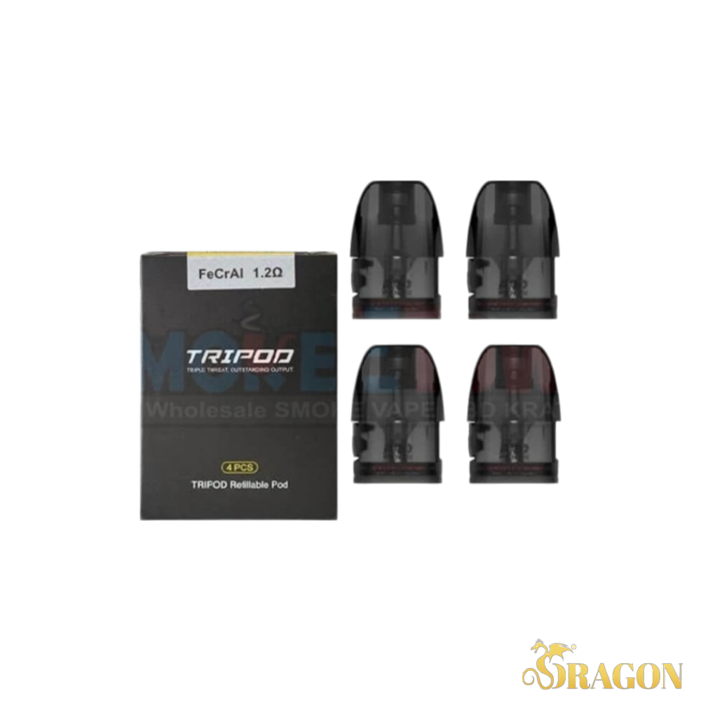 Uwell Tripod Refillable Pod | 4 Count Box | FeCrAI 1.2Ω