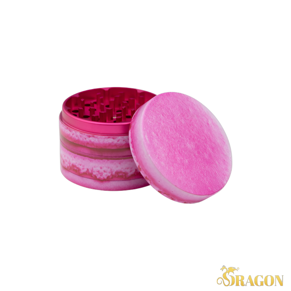 V Syndicate Macaron Raspberry 4-Piece SharpShred Dine-In Grinder