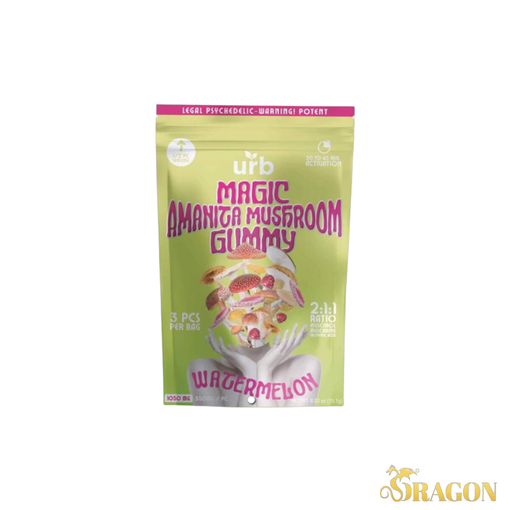 Urb Magic Amanita 1050mg 3 Count Pouch Mushroom Gummy