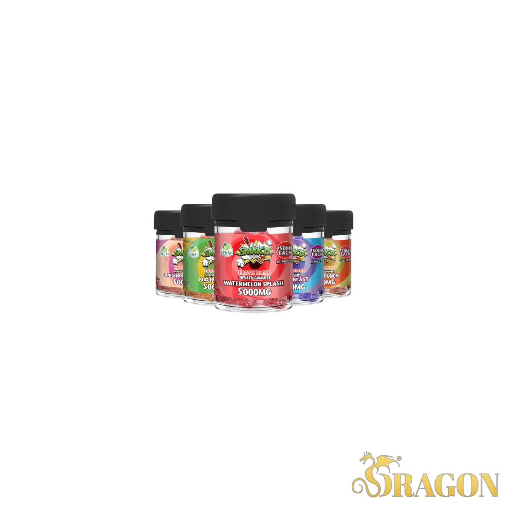 SMAK'D Exotic Blend Infused Gummies - 5G Jar