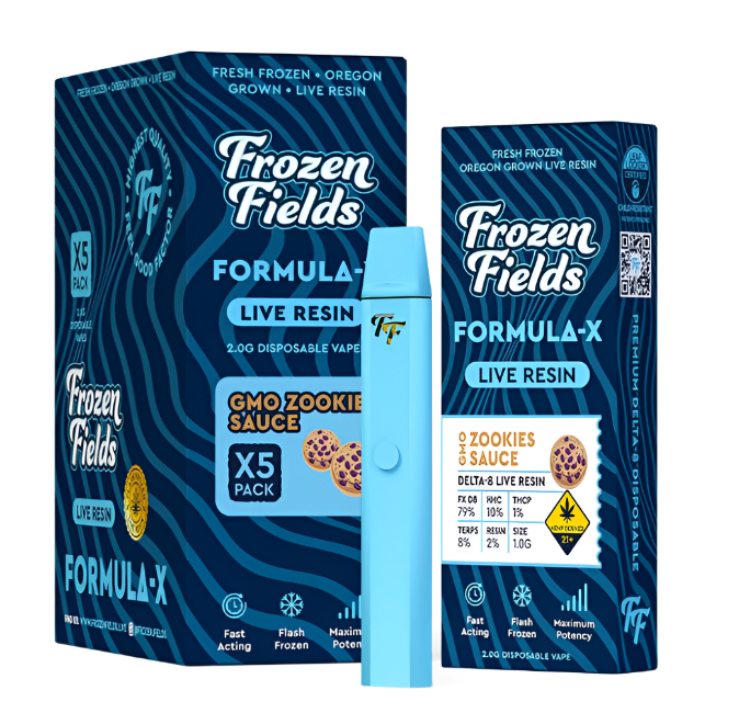 Frozen Fields Formula-X THCA+THCP+HHC+FX-D8 3.5G Live Resin Disposable - WeAreDragon