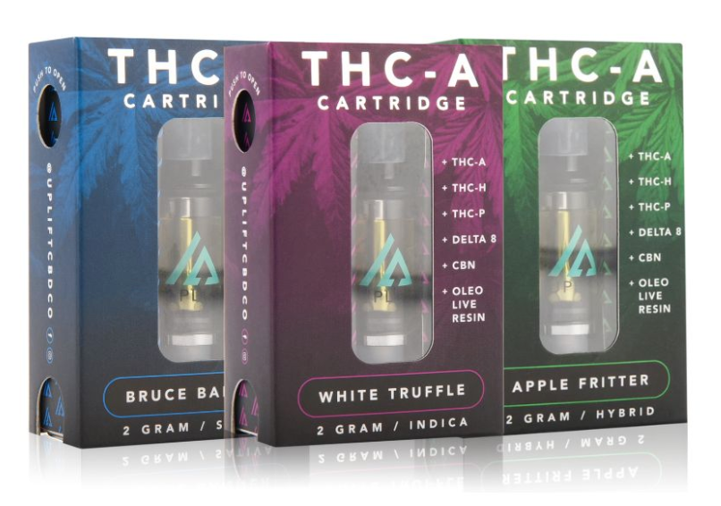 Uplift THC-A Cartridge | THC-A+THC-H | Live Resin | 2g | 5 Count Box - WeAreDragon