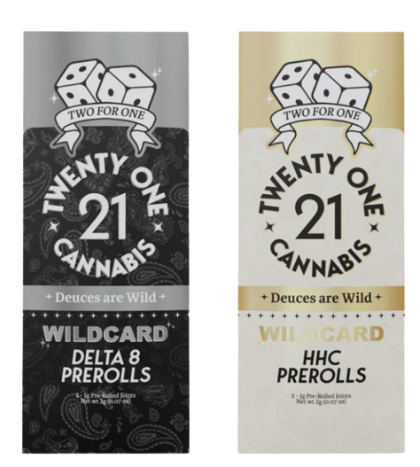 Twenty One Cannabis Wildcard 1 Gram Pre-Rolls 2 Per Pack - WeAreDragon