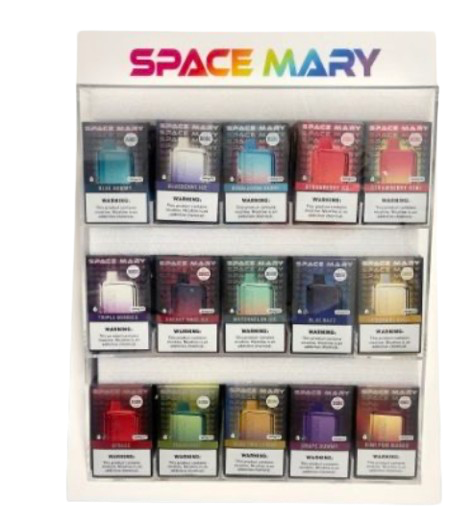 Space Mary 75 Count 15 Flavors Counter Top Display - WeAreDragon