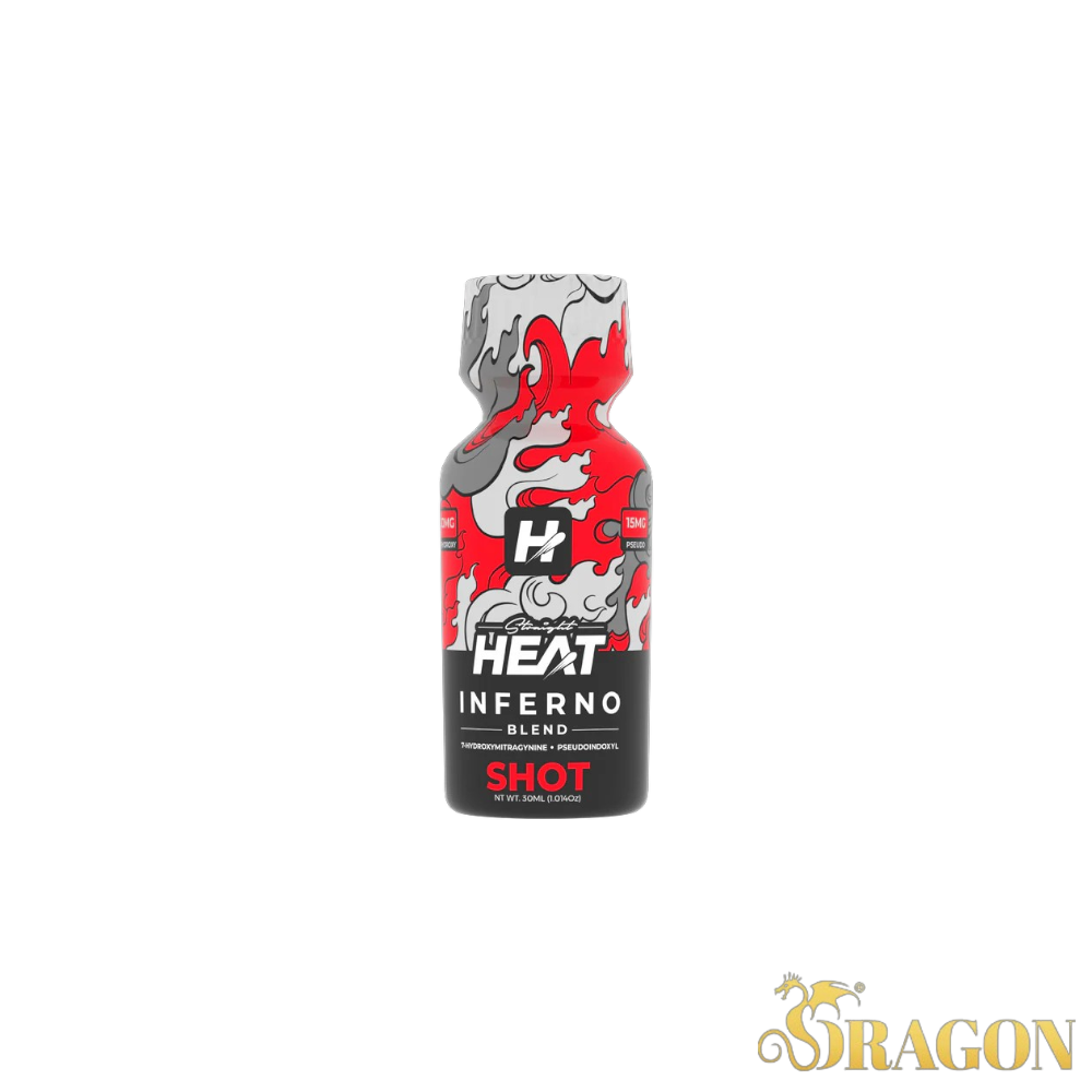 Straight Heat Inferno Blend 7-Hydroxy+Pseudo Kratom Shots 45mg