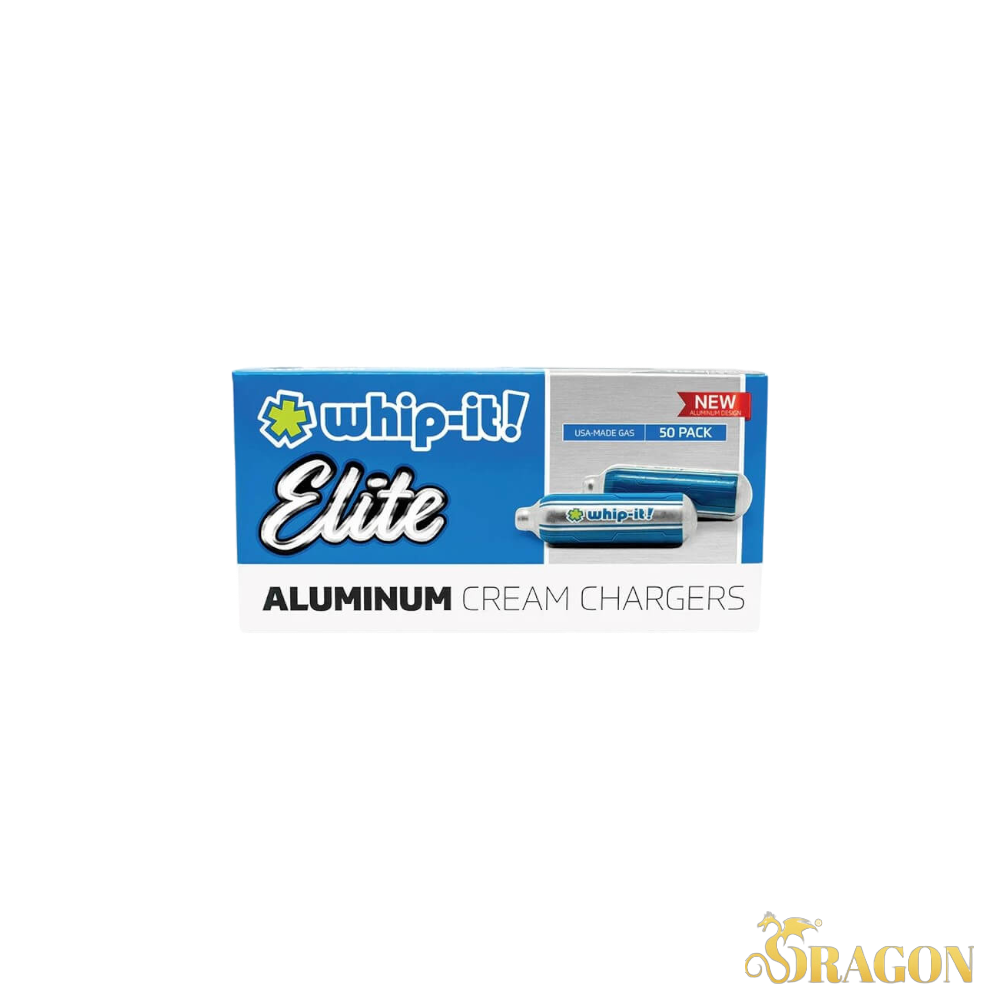 Whip It! Elite Aluminum 50 Count Box N2O Cream Chargers