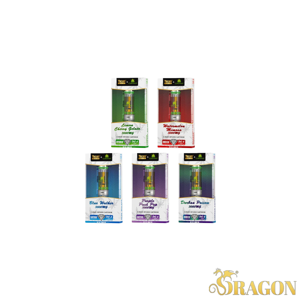 Yocan Gold x Curevana THCA Liquid Diamond Cartridges
