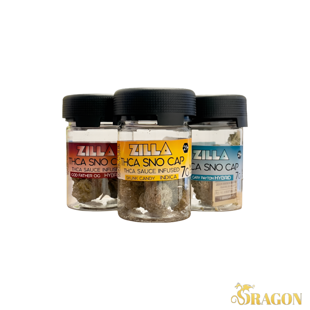 Zilla Sno Cap THCA Sauce Infused Flower | 7 Gram | 1 Count Jar