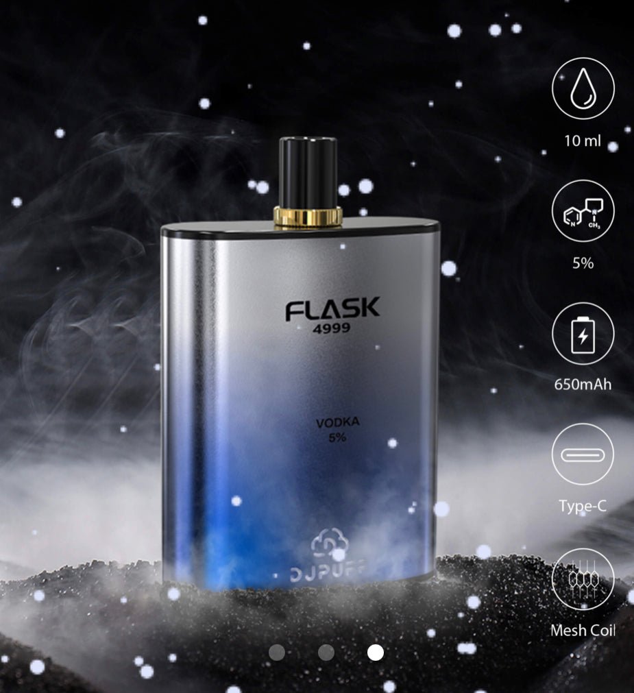 FLASK 5000 PUFFS 5% NICOTINE RECHARGEABLE DISPOSABLE VAPE - WeAreDragon