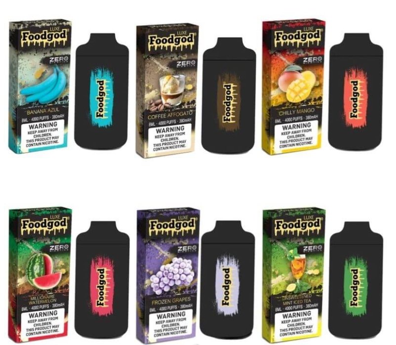 Foodgod Zero 0% Nicotine Disposable | 4000 Puffs | Pack of 5 (FREE Shipping) - WeAreDragon