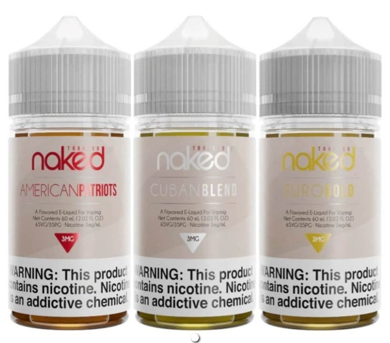 Naked E-Juice Tobacco | 3mg | 60ml | Pack of 1 ($20 SHIPPING FEES) - WeAreDragon