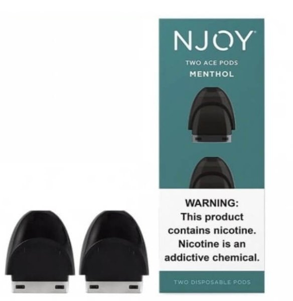 Njoy 2 Ace Pods 2.4 5 Count Box MENTHOL WeAreDragon