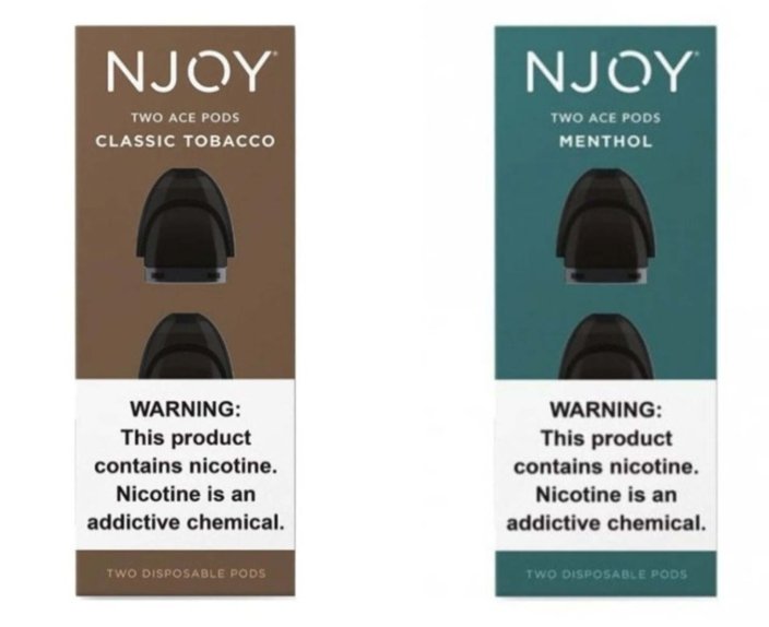 Njoy 2 Ace Pods 2.4 5 Count Box MENTHOL WeAreDragon