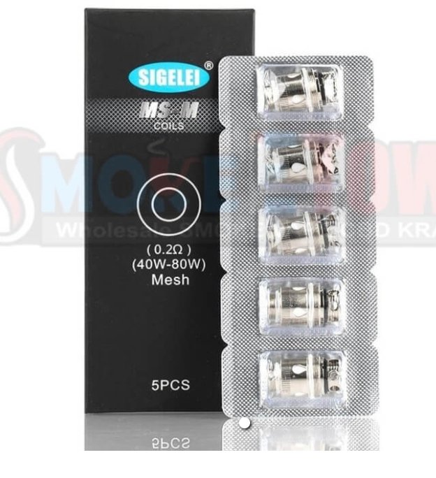 Sigelei MS-M Coils | 5 Count Box | Mesh 0.2Ω (40-80W) - WeAreDragon